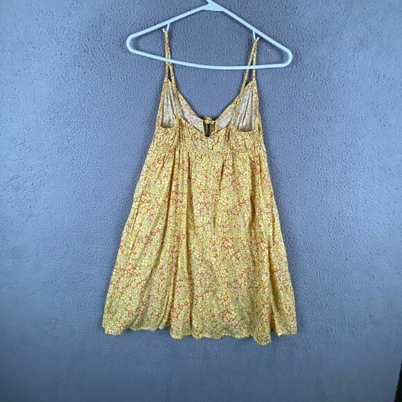 Wild Fable Juniors Medium Cami Dress Yellow Floral Sleeveless Tank Dress - Picture 2 of 11